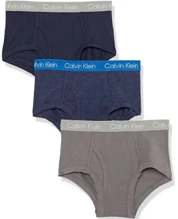 Calvin Klein Boys' Little Modern Cotton Assorted Briefs Underwear 3 Pack