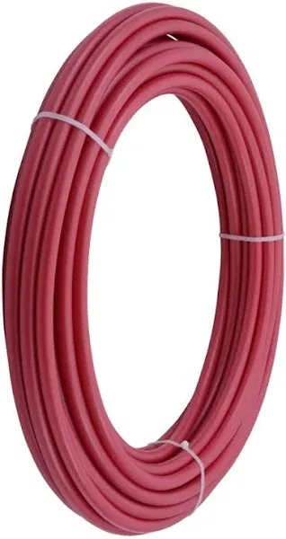 SharkBite U860R100 PEX Pipe 1/2 Inch, Flexible Water Tube, RED,100 Foot Coil