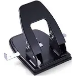 Standard 2 Hole Paper Punch, 30 Sheets Capacity, Black (90079)