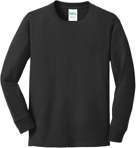 Port & Company Youth Long Sleeve Core Cotton Tee