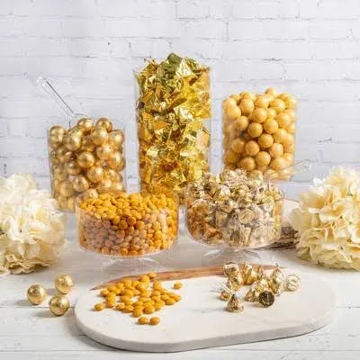 Gold Candy Buffet Table Supplies (Approx 9lbs) Dessert Bar