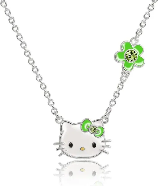 Hello Kitty Womens Birthstone Necklace