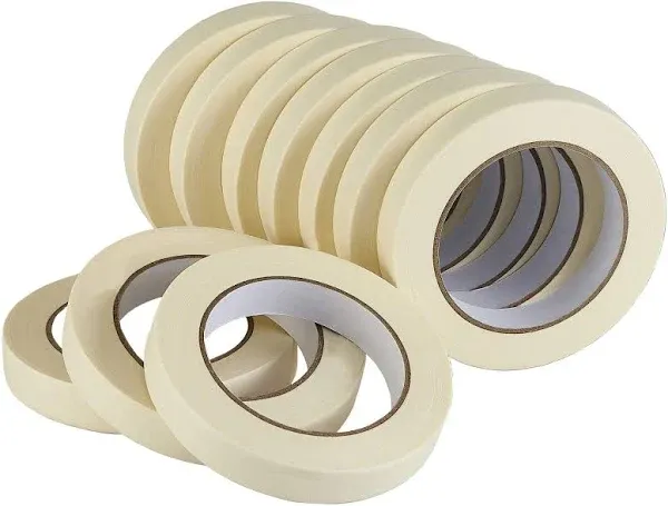 Lichamp Masking Tape 10 Pack General Purpose Beige White