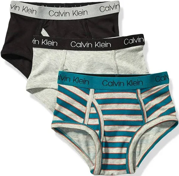 Calvin Klein 255878 Boys&#039; Kids Modern Cotton Assorted Briefs Underwear Size S