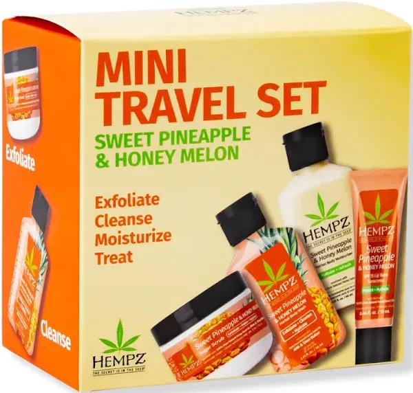 Hempz Sweet Pineapple & Honey Melon Mini Travel Set