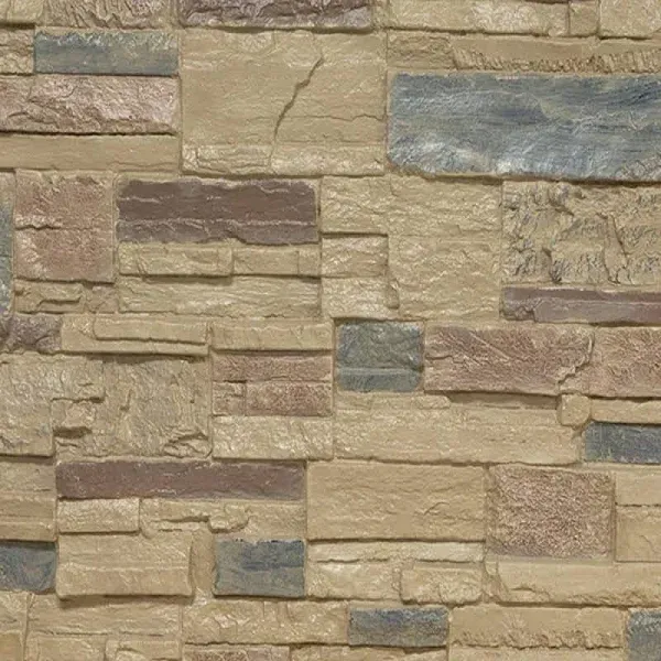 Ekena Millwork PNUCANH-MAT Cascade Stacked Stone Faux Panel Samples, North Hill