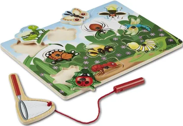 Melissa &amp; Doug Bug Catching Magnetic Puzzle Game-