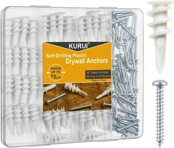 KURUI Self Drilling Drywall Anchors