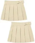 The Children's Place Baby Girls' Uniform Bow Pleated Skort 2 Pack