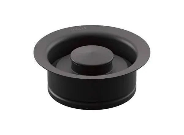 KOHLER Disposal Flange with Stopper in Matte Black K-11352-BL