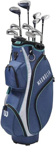 Wilson Women's Magnolia Carry Complete Golf Set, Right Hand, Navy