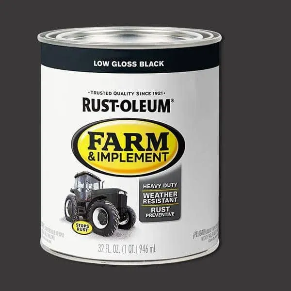 Rust-Oleum 280159 Farm & Implement Enamel Paint, Quart, Kubota Orange, (Pack of 1)