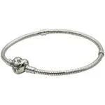 Pandora Moments Silver Bracelet with Heart Clasp 18CM - 590719-18