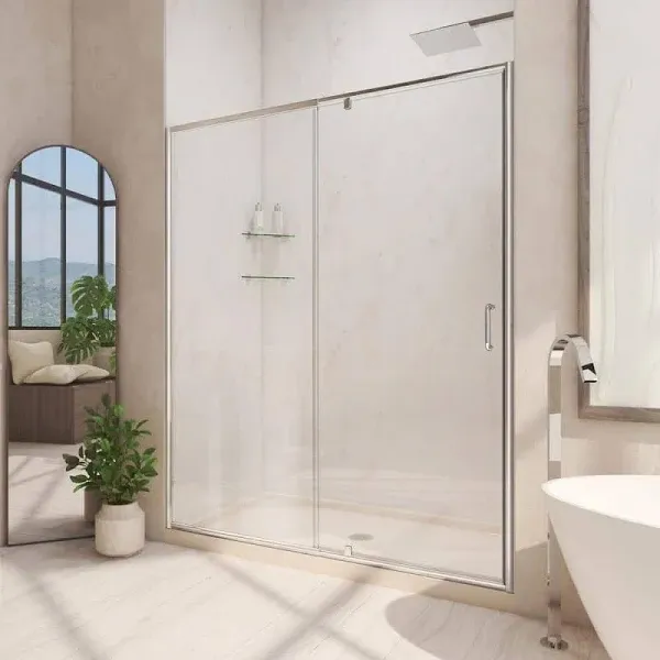 DreamLine Flex Semi-Frameless Pivot Shower Door DL-6215C-22-01