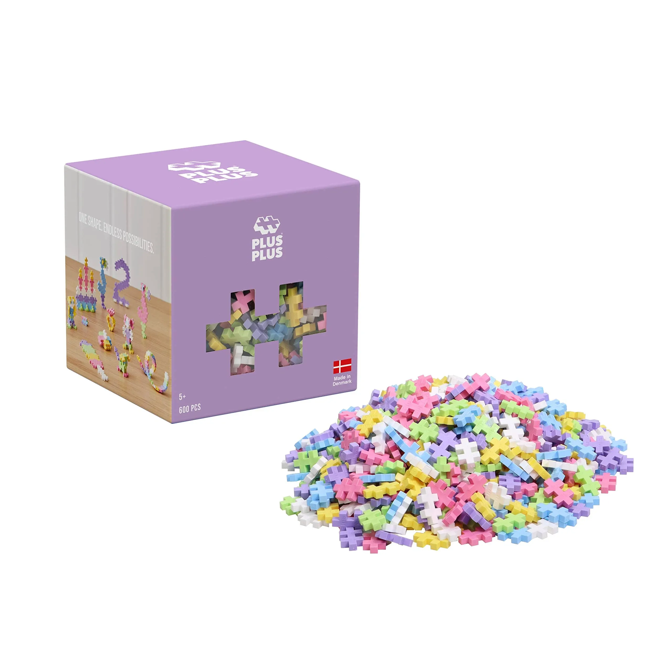 Plus-Plus Pastel Building Set - 600 Piece