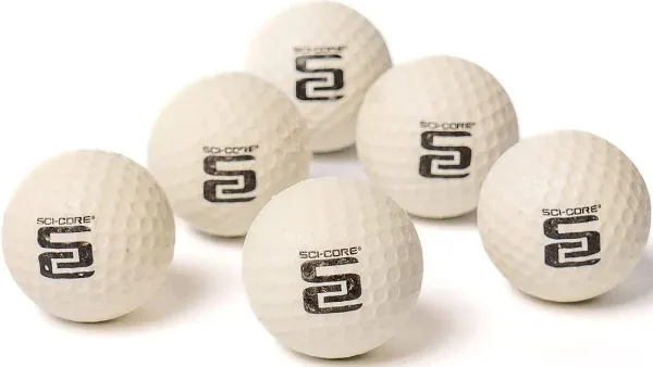 Practice Golf Balls - White &amp; Glow in The Dark White, glows the dark blue 