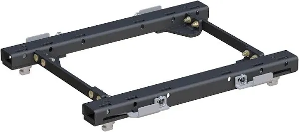 CURT 16050 Puck System 5th Wheel Rails, 30,000 lbs, Fits Select Chevrolet Silverado, GMC Sierra 2500, 3500 HD, Black