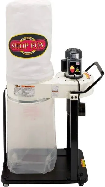 SHOP FOX Portable W1727 1 HP Dust Collector and Accessories