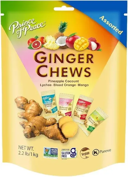 Prince of Peace Ginger Chews Candy Pack