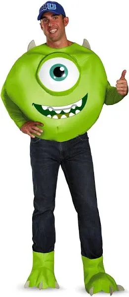 Mike Deluxe Monsters University Disney Pixar Fancy Dress Halloween Adult Costume