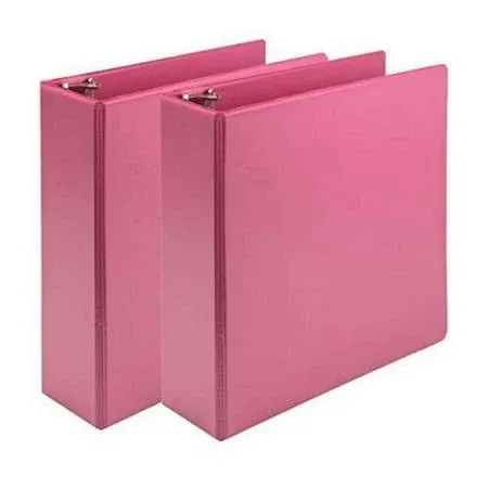 Samsill U86876 Earth&#039;s Choice 3 Rings Eco Rnd View Binders - Pink (2/Pack) New