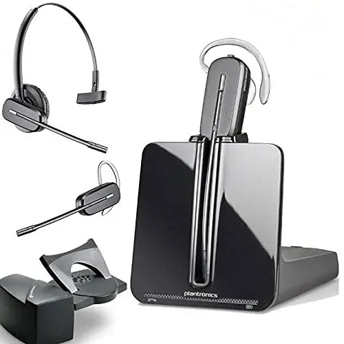 Plantronics CS540 DECT Wireless Convertible Headset Connects to Desk Phones NEW