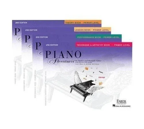 8 Pack Faber Piano Adventures Primer Level Learning Library Lesson, Theory, Perf