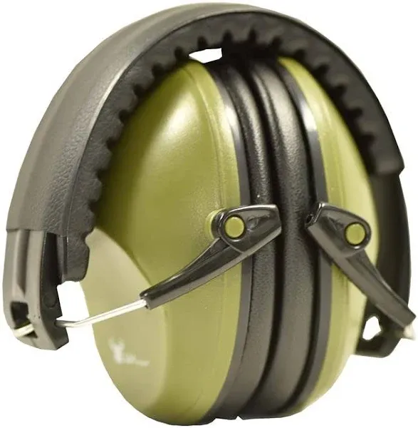 Earmuff Hearing Protection with Low Profile Passive Folding Design 26Db NRR &amp; Re