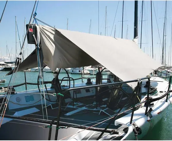 Oceansouth Sailboat Awning 120&#034; Width x 128&#034; Length Water &amp; UV Resistant 