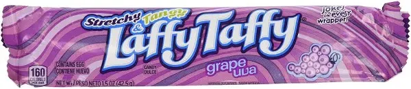 Laffy Taffy Grape Chews Candy, 24 Count