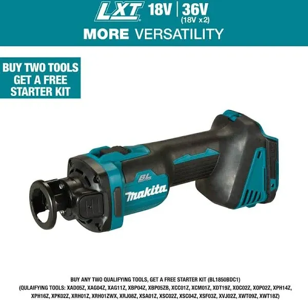 Makita XOC02Z 18V LXT® Lithium-Ion Brushless Cordless Cut-Out Tool Tool Only ...