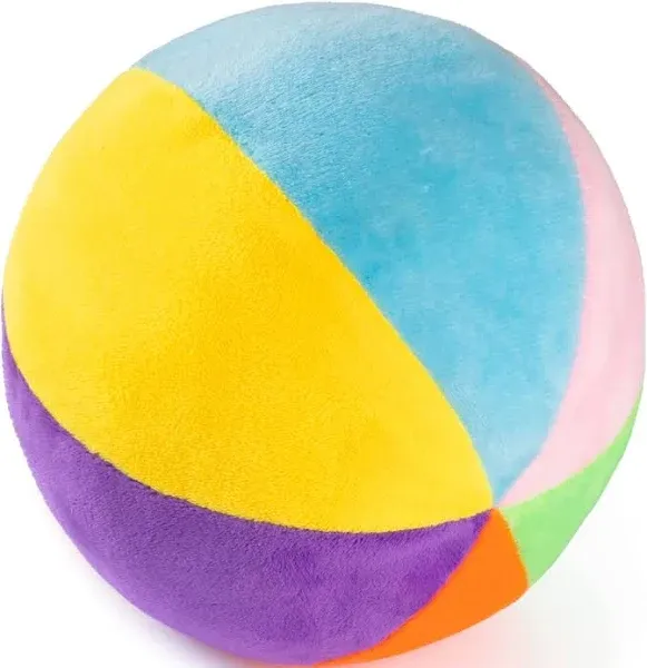 Plush Creations Rainbow Fabric Ball Rattle