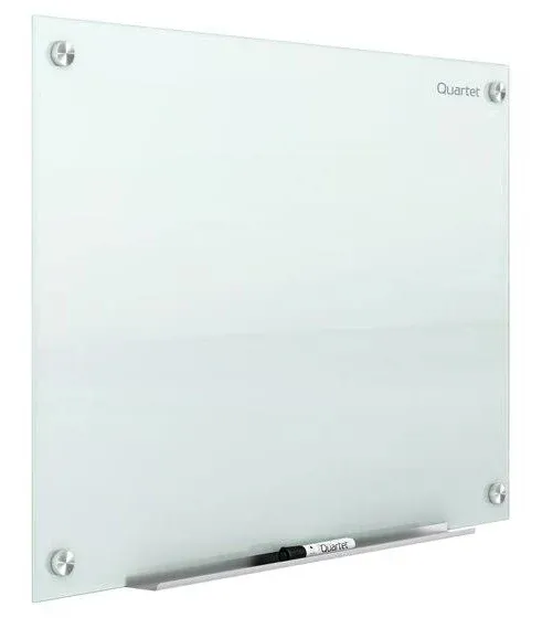 Quartet G9648W-A Infinity Magnetic Glass Marker Board, 96 x 48, White QRTG9648W