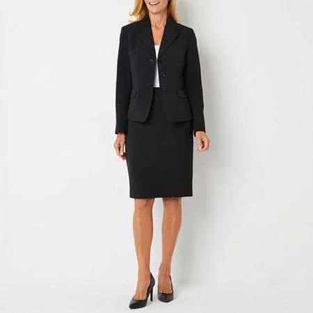 Le Suit Women's Notch-Collar Skirt Suit