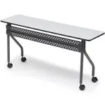 Iceberg 68067 OfficeWorks Mobile Training Table Rectangular Gray/Charcoal