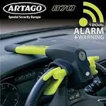 Artago Alarm Carlock Car Steering Wheel Anti-Theft Yellow