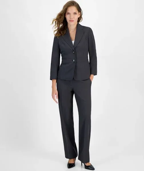 Le Suit Women's Two-Button Blazer and Pants