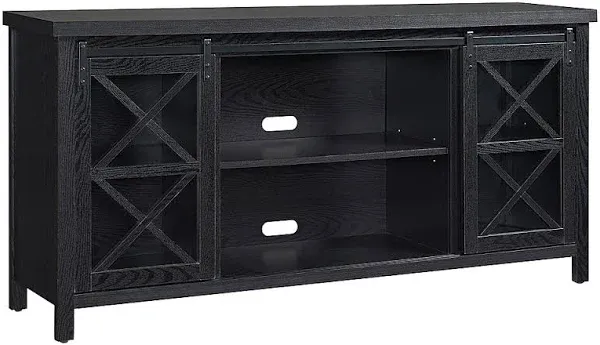 Clementine Rectangular TV Stand for TV's up to 75" in Black Grain