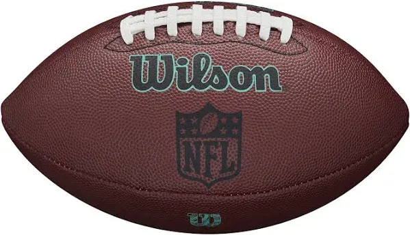 WILSON NFL Ignition Gen Green Football - Brown, Peewee Size