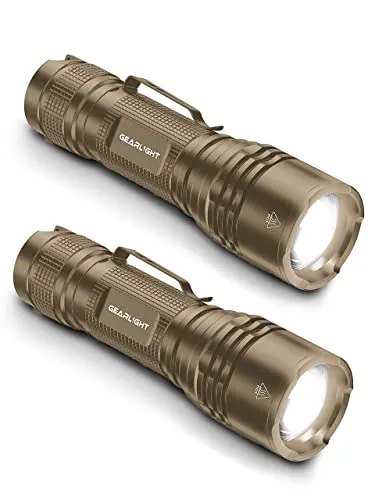 GearLight LED Tactical Flashlights High Lumens - Mini Flashlights