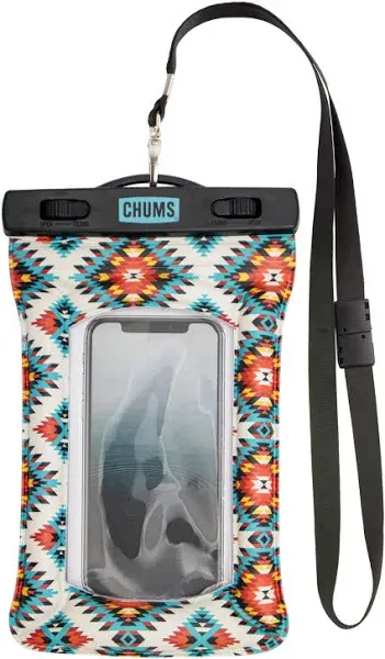 Chums Floating Phone Case with Lanyard - Touchscreen Compatible Waterproof Phone Case & Pouch (Beer Can Happy Hour)