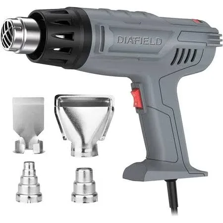 1850W Heat Gun 10 Variable Temperature Settings 112℉~1202℉（44℃<wbr/>- 650℃), Fast H...