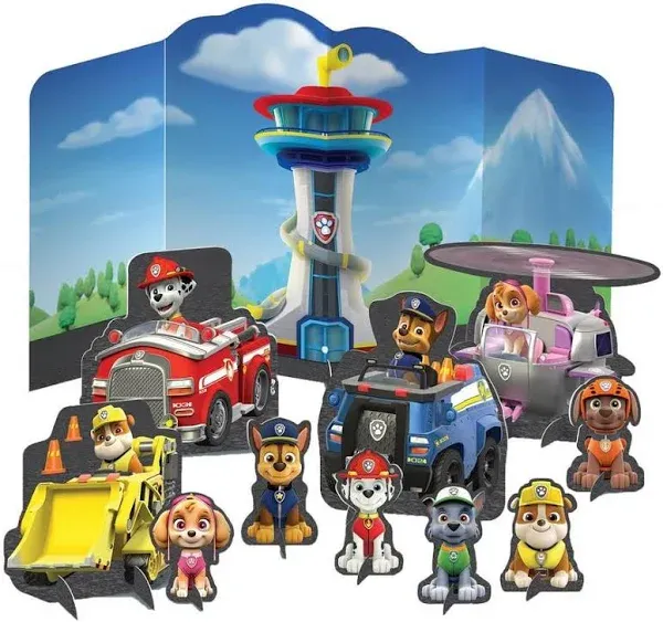 Paw Patrol Adventures Multicolor Table Decoration (14"-8.8") - Pack of 1 - Unique Party Centerpiece - Eye-catching & Fun Design - Perfect for Paw Patrol Themed Events & Birthdays