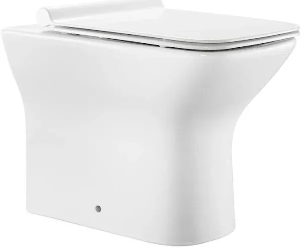 Carre Back to Wall Toilet Bowl in Matte Black