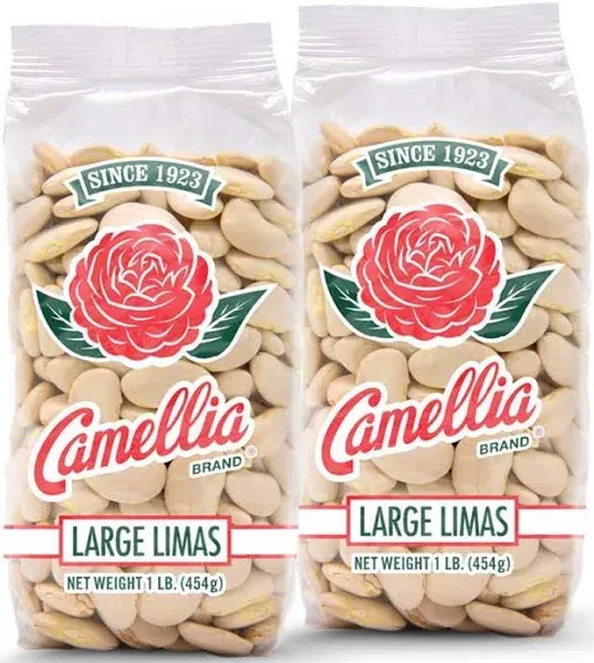 Camellia Brand Dry Large Lima Beans 1lb (6 Pack)