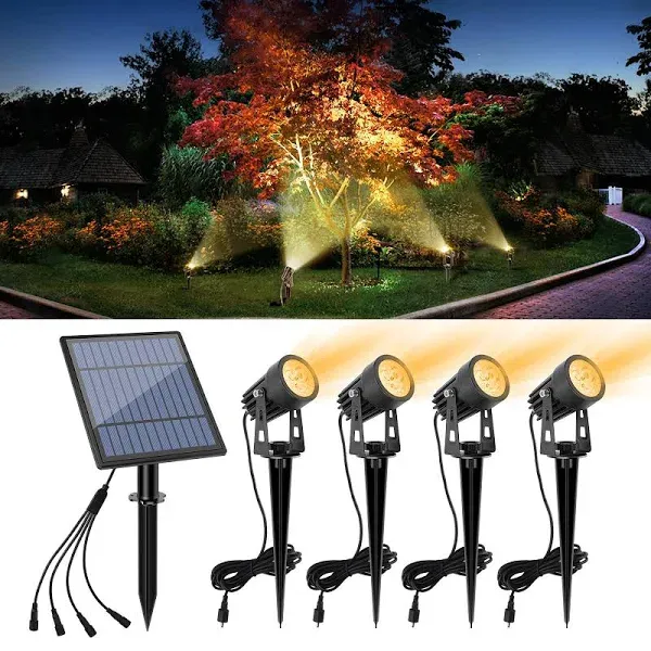 APONUO Solar Spotlights Landscape Lights