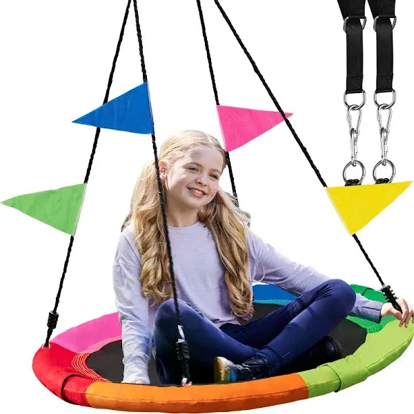 Playvibe 40&#034; Tree Swing Saucer 800lb Max Weight 900D Oxford Waterproof PV014