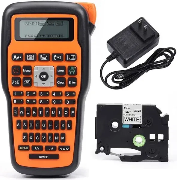 Brother PTE105 Portable Handheld Industrial Label Maker