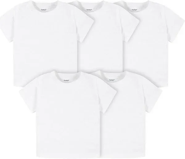 Gerber Toddler Boy or Girl Gender Neutral 5-Pack Short Sleeve Tee