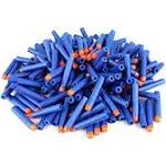 200 Nerf N Strike Blaster Compatible Dart Bullets,200Pcs Nerf Bullet Refill Darts Ammo Premium Foam Bullets Pack Compatible for Nerf N-Strike Elite Guns